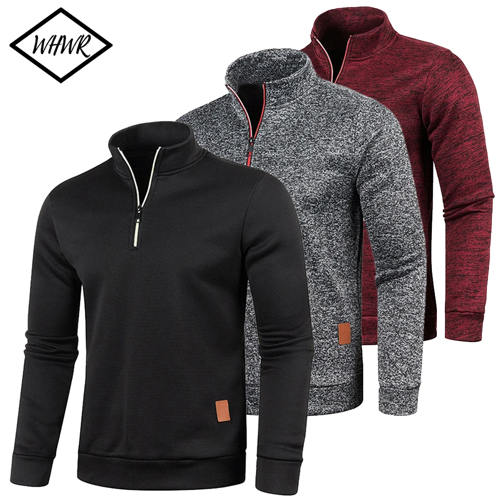 Heren Sweatshirts Lente Dikkere Pullover Half Rits Pullover Voor heren-sweatshirts-lente-dikkere-pullover-half-rits-pullover-voor