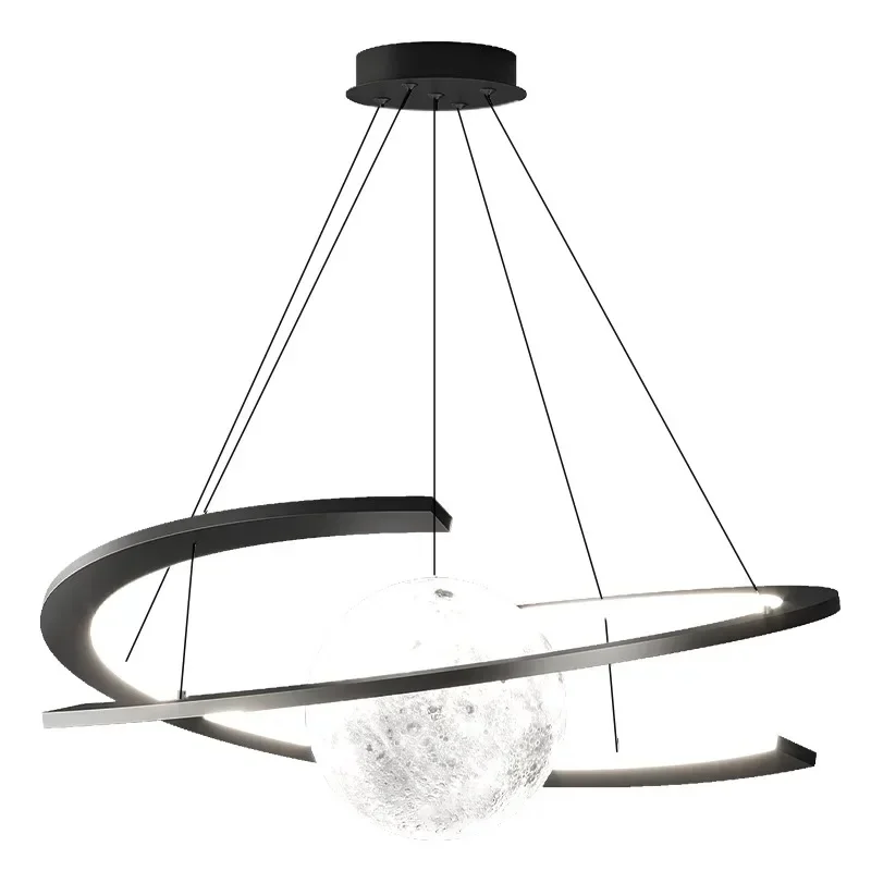 The Main Light of Living Room Modern Simple and Atmospheric Luxury Atmosphere Nordic Circular Minimalist Kitchen Lamp