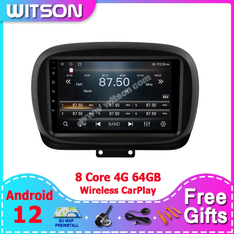 Witson 10 ''Android 12 Car Multimedia Per Fiat 500X 2014 2015 2016 2020 Navigazione Auto Car Radio Auto Navigazione Gps Auto Stere