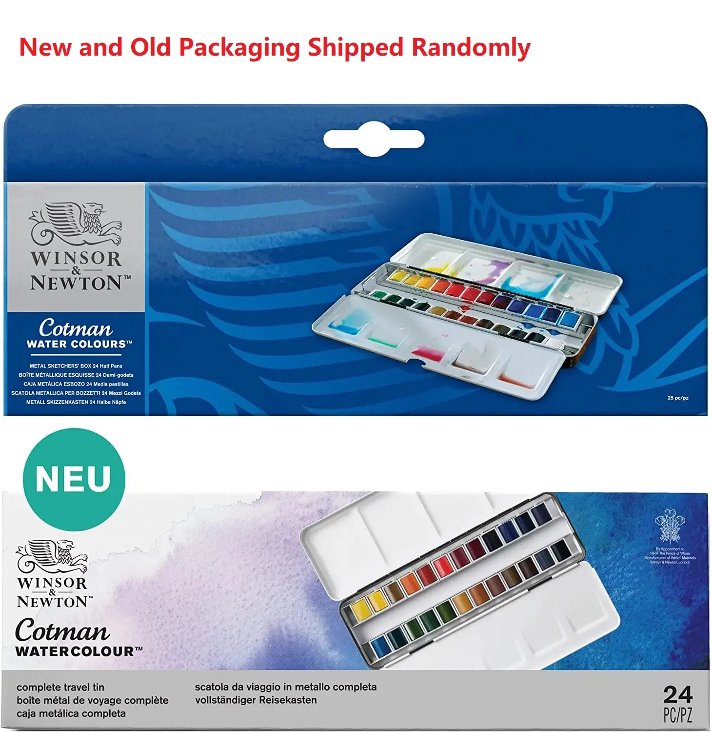 Watercolor Painting Set Watercolor Paint Watercolor Pigment Winsor Newton Cotman Watercolours Paint 24 Half Pans Colors