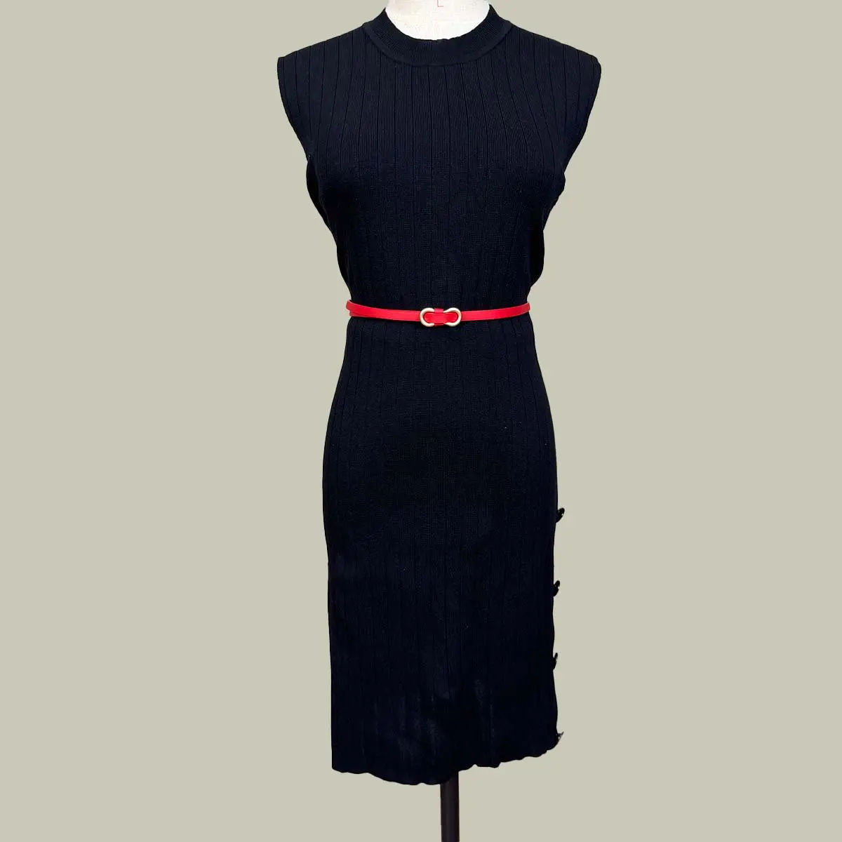 Fashion Women's Belt Simple Metal Buckle hole-free PU Leather Fine 105 Cm Extended Waistband