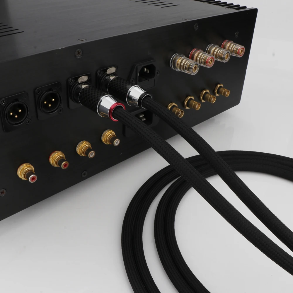 Paar Hifi Box XLR Stecker auf Buchse symmetrisches Audiokabel versilbert mit Übertragung und BH-Sound für Verstärker und CD-Player – Detail 12