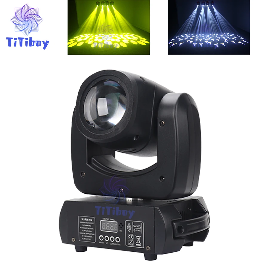 

No Tax 1Pcs Moving Head LED 100W Beam DMX Light With 8 Colors 8 Gobos Rotating Prism Effect Sound Arrive For DJ Party Club Event