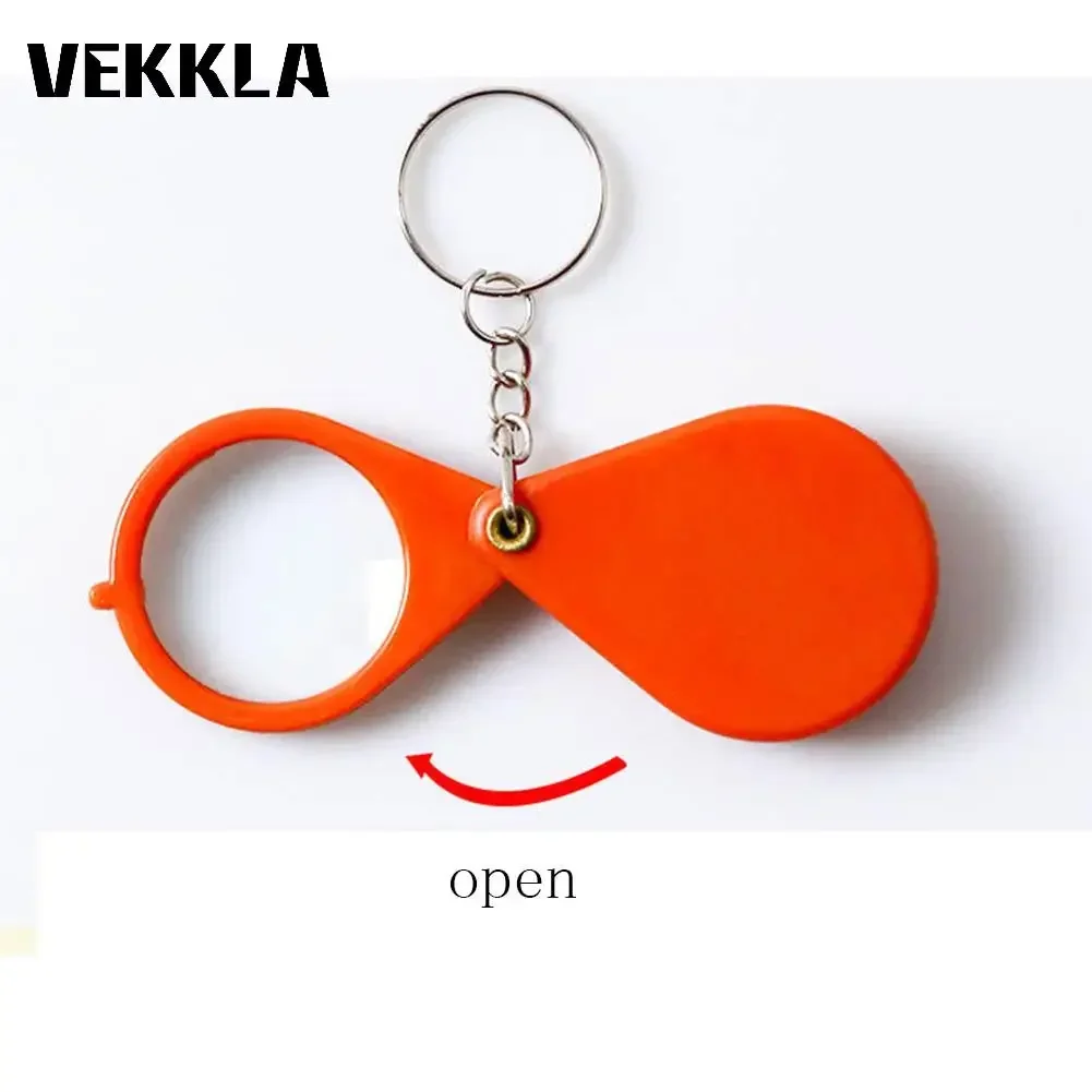 10X Mini Magnifier jewelry Reading Magnifying Glass Loupe Portable Folding Pocket Keychain Magnifier 34/38mm stamps coins jewelry magnifier jewelry magnifying glass magnifying glass reading magnifier