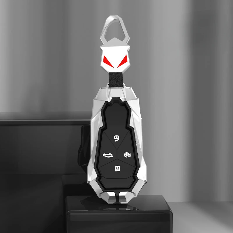 Alloy Car Key FOB Cover Case Protect Skin for Xpeng Xiaopeng P5 P7 G9 G3i Smart 4 Buttons Remote Keyless Keychain Accessories - Sec58f239317644129c2e17b48330dd7ee