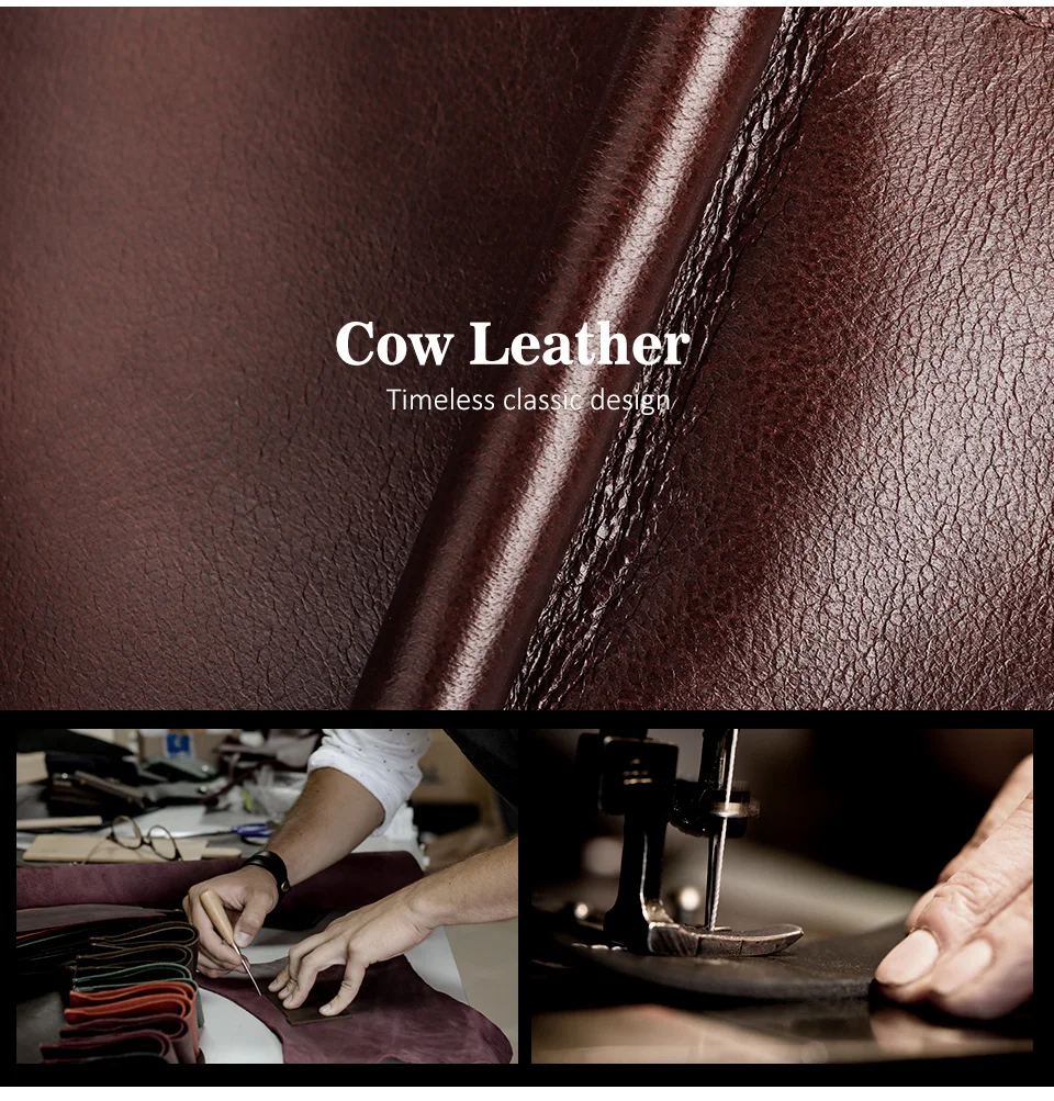 Schlanke Herren-Geldbörse aus echtem Leder mit Geldklammer, RFID-blockierendes Bifold-Kreditkartenetui, schmale Geldbörse mit Bargeldhalter – Detail 3