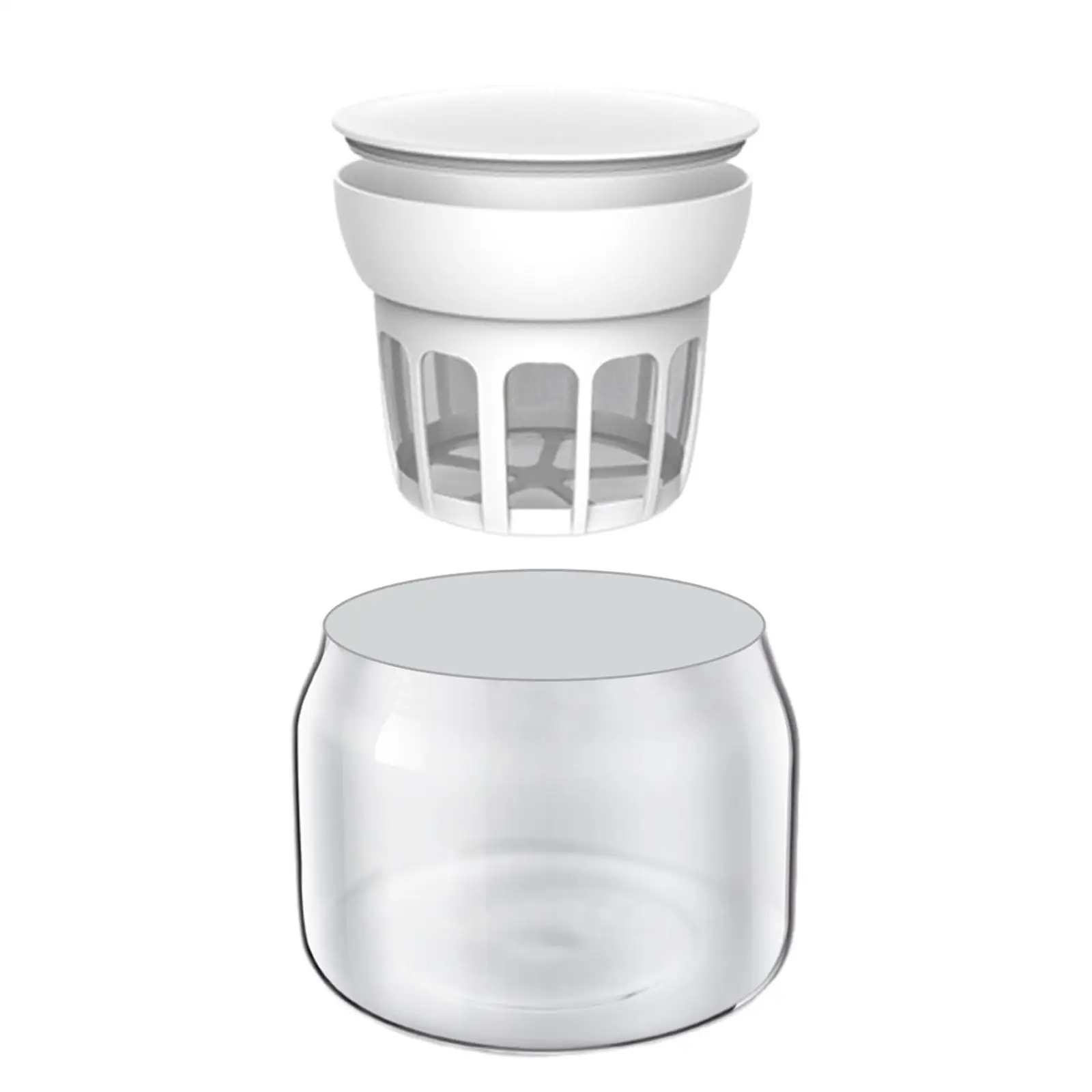 Cheese Maker, Greek Yogurt Filter Nut Milk Container, Glass Yogurt Maker Soy Milk Tea Jar for Homemade Jams Jelly