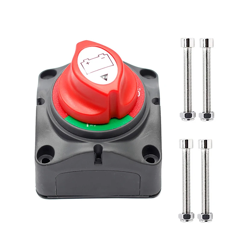 

1Pc Auto Battery Disconnect Switch 12V 24V Marine 200A 300A Car Dual Battery Switch 3 Position Battery Selector Switch For Car