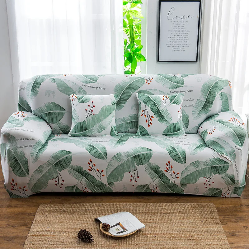 Funda de sofá con estampado de flores de alta elasticidad, funda elástica ajustable, Protector de muebles para decoración del hogar, novedad de 2024