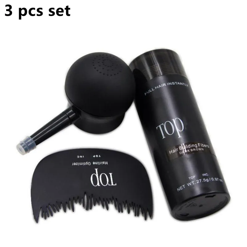 9 Color Hair Fibers Regrowth Powders Keratin Applicator Hair Building