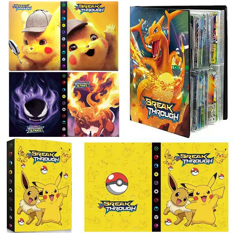 240PCS Pok&eacute;mon Cards Album Book Holder Collection pokemon cards card holder