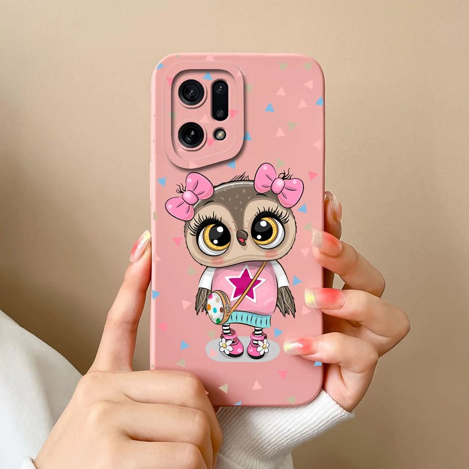 Heart Liquid Silicone Phone Case with Camera Protection - Premium Back Cover  Coque for Oppo Find Smartphones