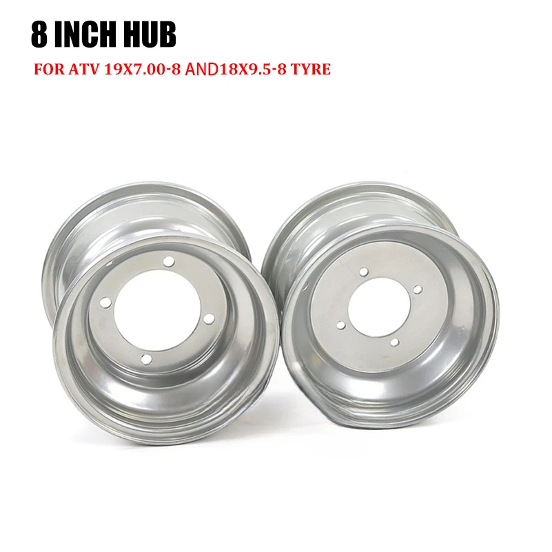 

ATV beach 8 Inch hub 19x7.00-8 tire rims 18x9.5-8 four wheel vehicle steel 3 hole 4 hubs