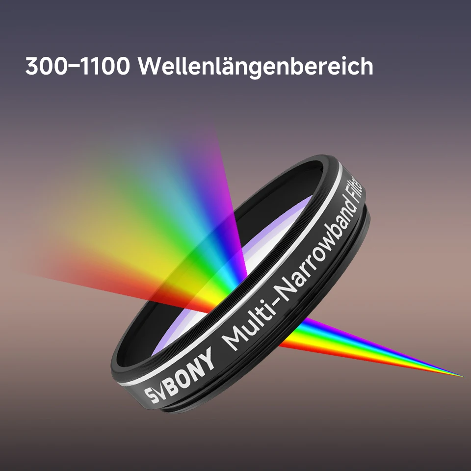 Svbony SV240 Multi-Narrowband Galaxy & Nebula Filter NIR Nahinfrarot-Lichtverschmutzungsfilter 1,25"/2" montiert für Deep Sky – Detail 15