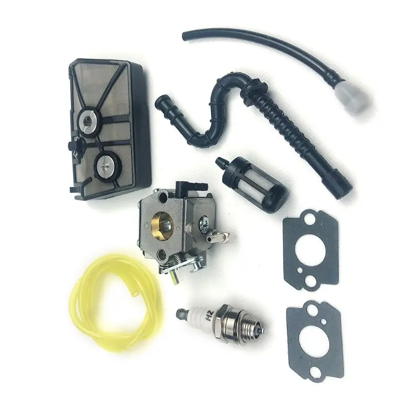 Stihl 028 028AV Chainsaw Carburetor Tillotson HU-40D Walbro WT-16B With Gaskets Air Fuel Filter Kit Parts motorcycle carburetor chainsaw filter kit