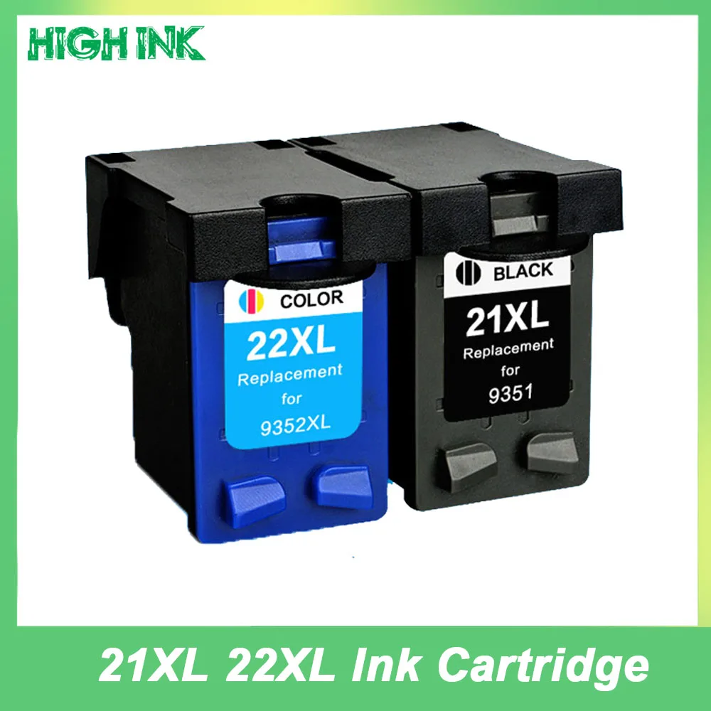 Cartuchos De Tinta Remanufacturados HP 21XL 22XL Para HP Deskjet Psc