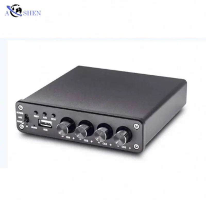 

AOSHEN M1 4 Channel 5.0 BT Sound Hifi Amplifiers 50Wx4 Home Theater Speaker Amplificador Mini Amp