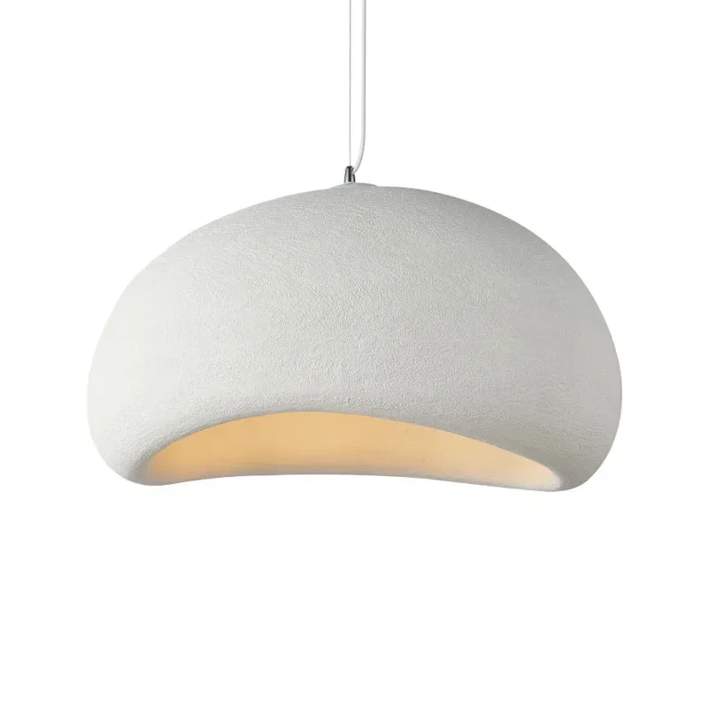 Nordic Minimalist Wabi Sabi Wind E27 LED Chandelier for Dining Room Pendant Lights Modern Bedroom Bar Loft Hanging Lamps Fixture 6