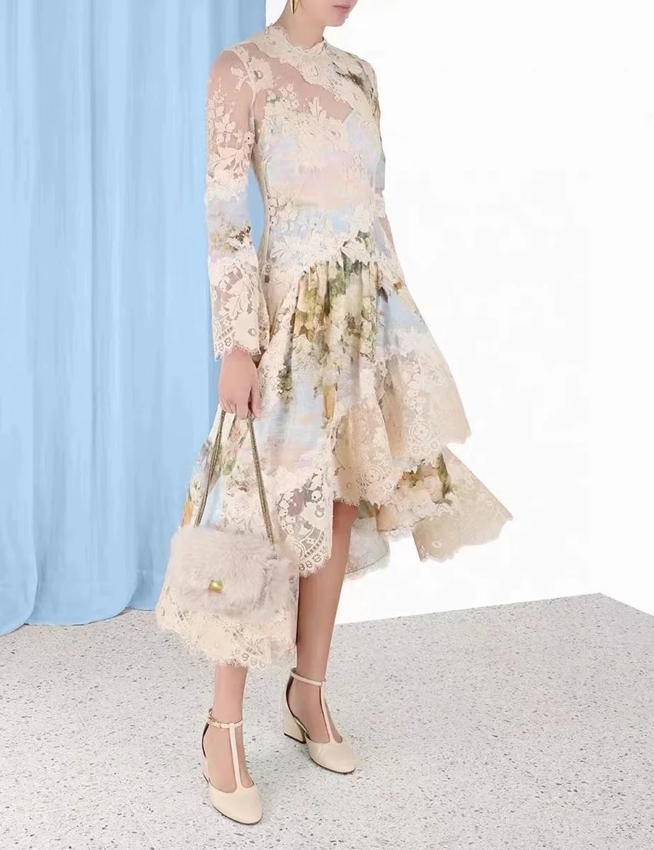 

French retro romantic set skirt female bow halter top female oil painting style skirt two-piece set female