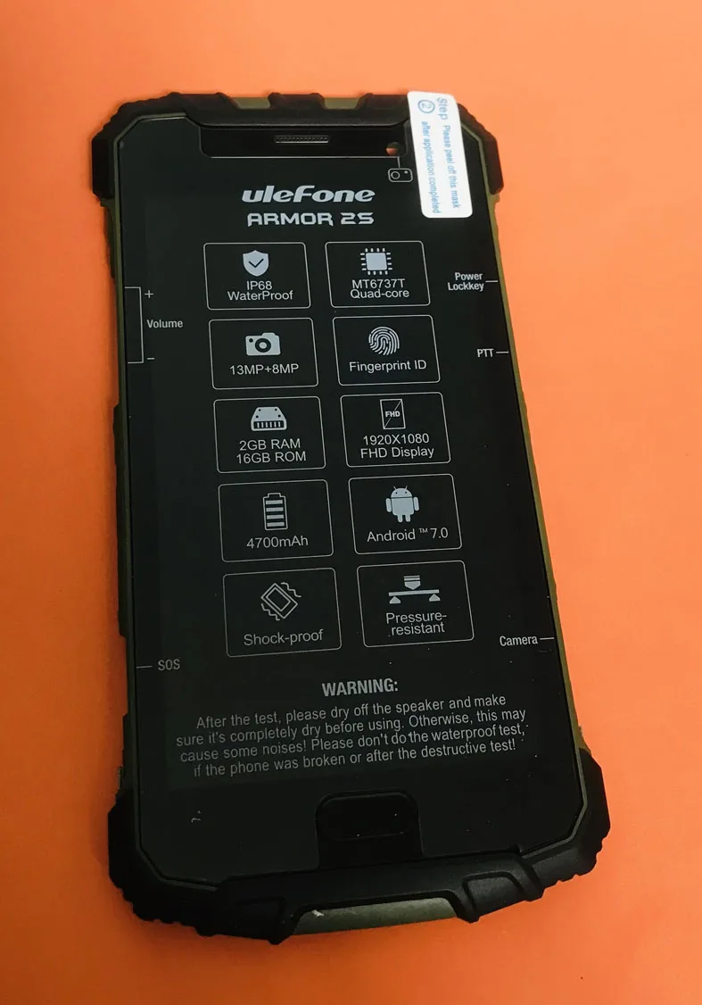 

Сменный оригинальный ЖКД экран + сенсорный экран + рамка для Ulefone Armor 2S MTK6737T Quad Core 5,0 "FHD Бесплатная доставка