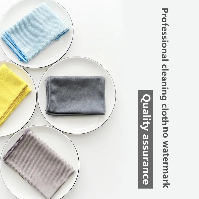 Microfiber Cleaning Cloth 6/5/3PCS Microfiber Glass Mirror Cleaning Cloth Kitchen Towels Wipe Wine Glass Napkins Metal Polishing Car Window Clean Rags