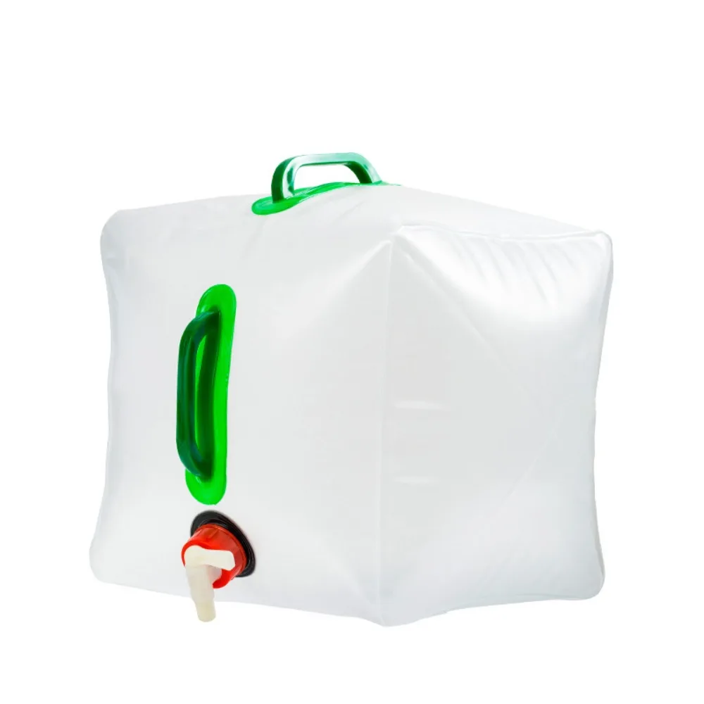 10L/20L 야외 접이식 물주머니 대용량 휴대용 물주머니 대형 컨테이너 주전자 플라스틱 버킷 캠핑 장비 용품