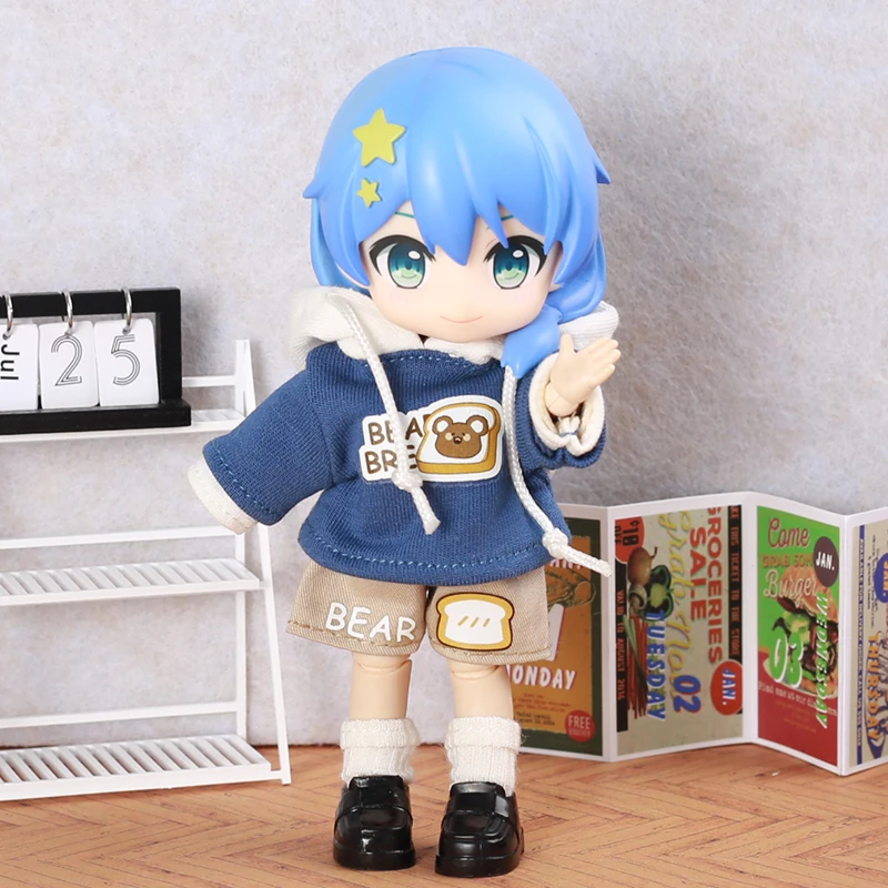 OB11 Baby Accessories Clothes Hoodie With Hoodie Set Multiple Models Humanoid Doll Accessories Dolls For 1/12 Doll DIY Dress Up - 6