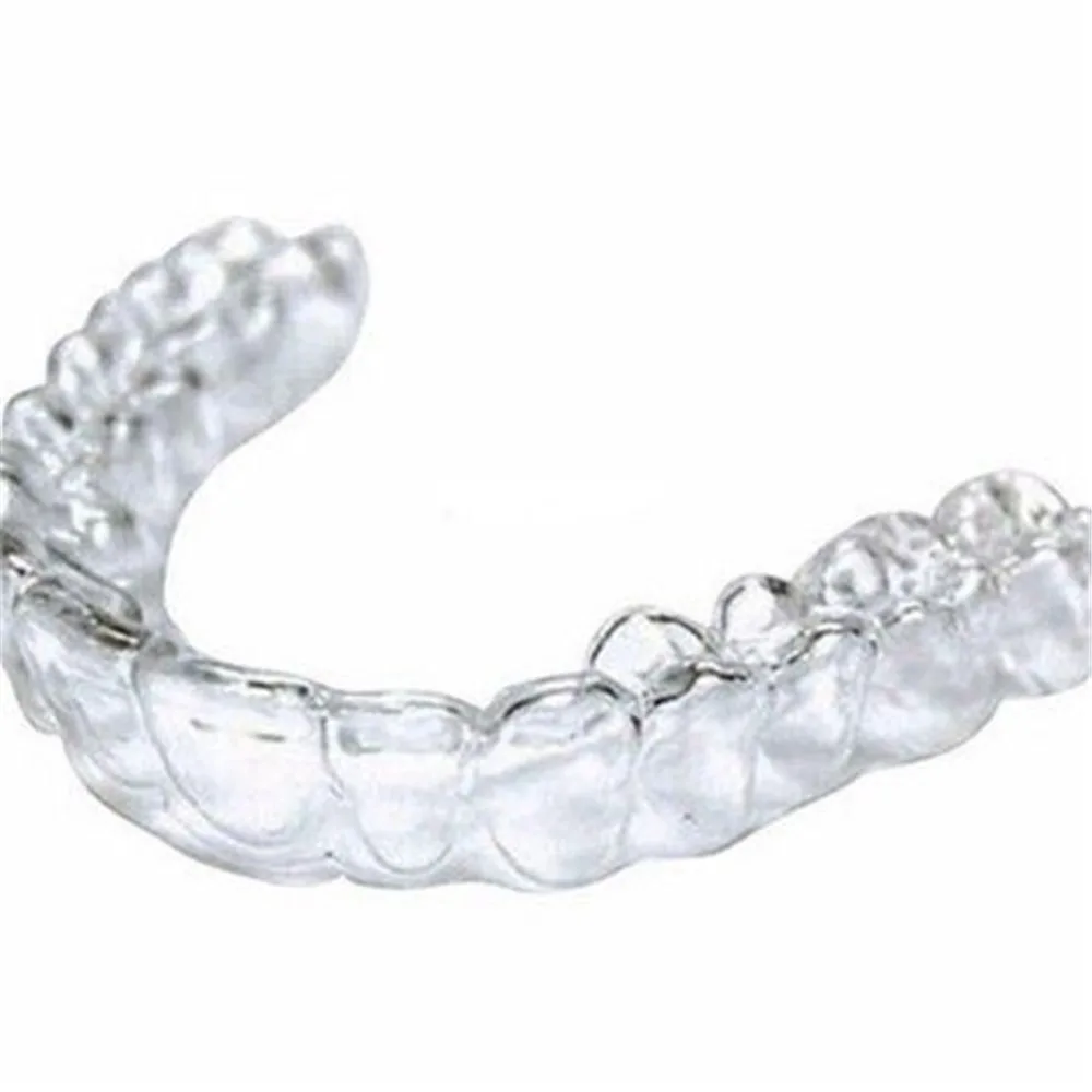 2Pcs Silicone Night Mouth Guard Tooth Care Removable Gingiva Guard Teeth Whitening Dental Mouthguard Thermoforming Mouth Trays