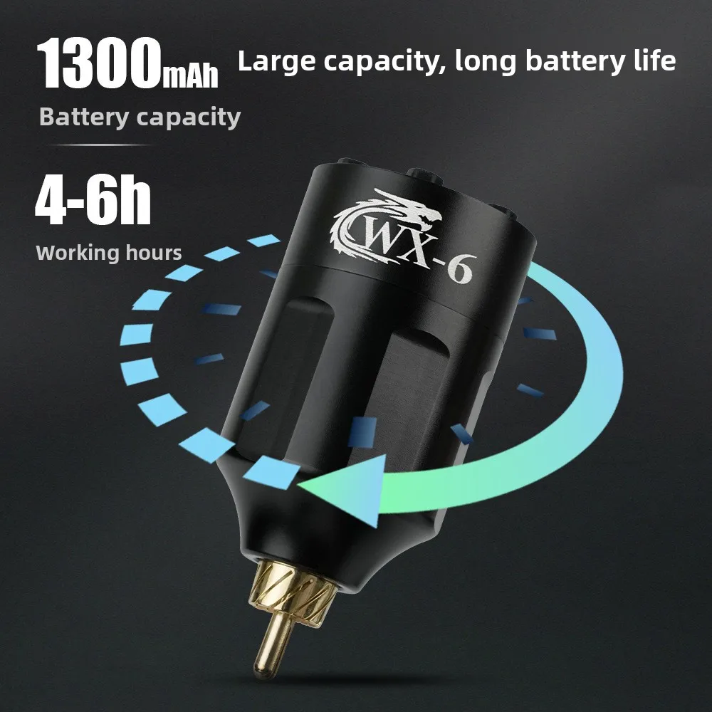 Mini wireless tattoo power supply LED screen DC/RCA tattoo battery pack rechargeable power supply wireless tattoo power supply