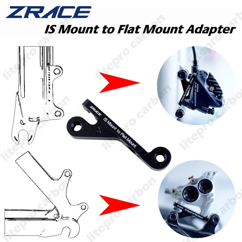 Zraceはマウントにマウントブレーキアダプタは、フラットマウント