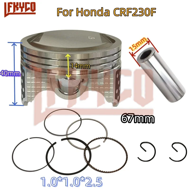 Kit Pistone 68 Mm, Per Honda Gx160 Gx 160, 13101-zf7-010 - Foto 11