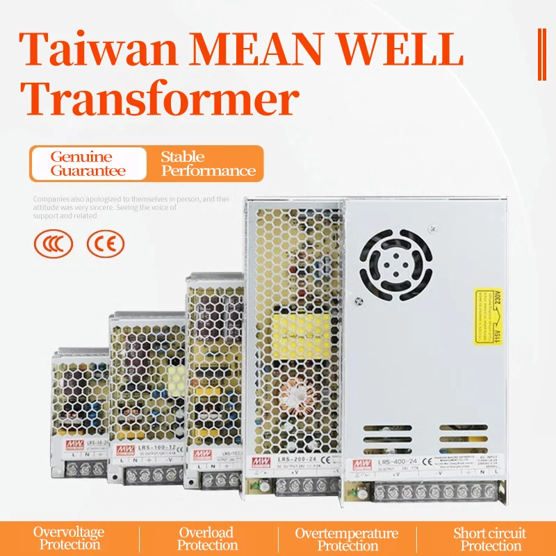 Meanwell LRS-350 Switching Power Supply 24V 3.2A 75W Original MW Taiwan Brand transformer for Laser Controller