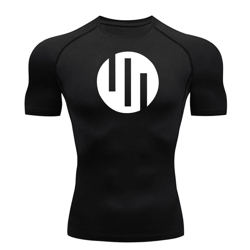 Running T Shirt Men Short Sleeve Compression 4XL