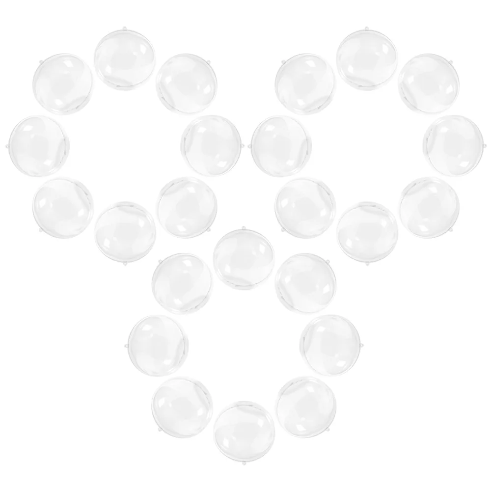 

Clear Ornaments for Craft Transparent Christmas Hanging Balls Holiday Party Home Decoration (4cm) 24pcs