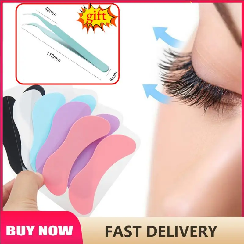 

New Reusable 1Pair Eye Pads Silicone Stripe Lash Lift Eyelash Extension Hydrogel Patches Under Eye Gel Patch Makeup Tools