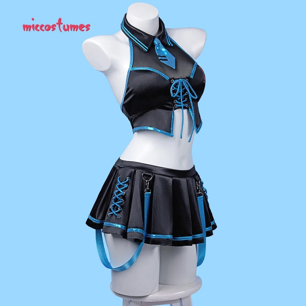Vokal Derivat Zweiteiler Bikini Set Halter Top und Rock Badeanzug mit Ärmeln 3