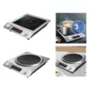 Electric Hot Plate for Cooking Easy to Clean Countertop Single Burner Cookware Electric Cooktop for Camp Home Picnic Office Dorm 3