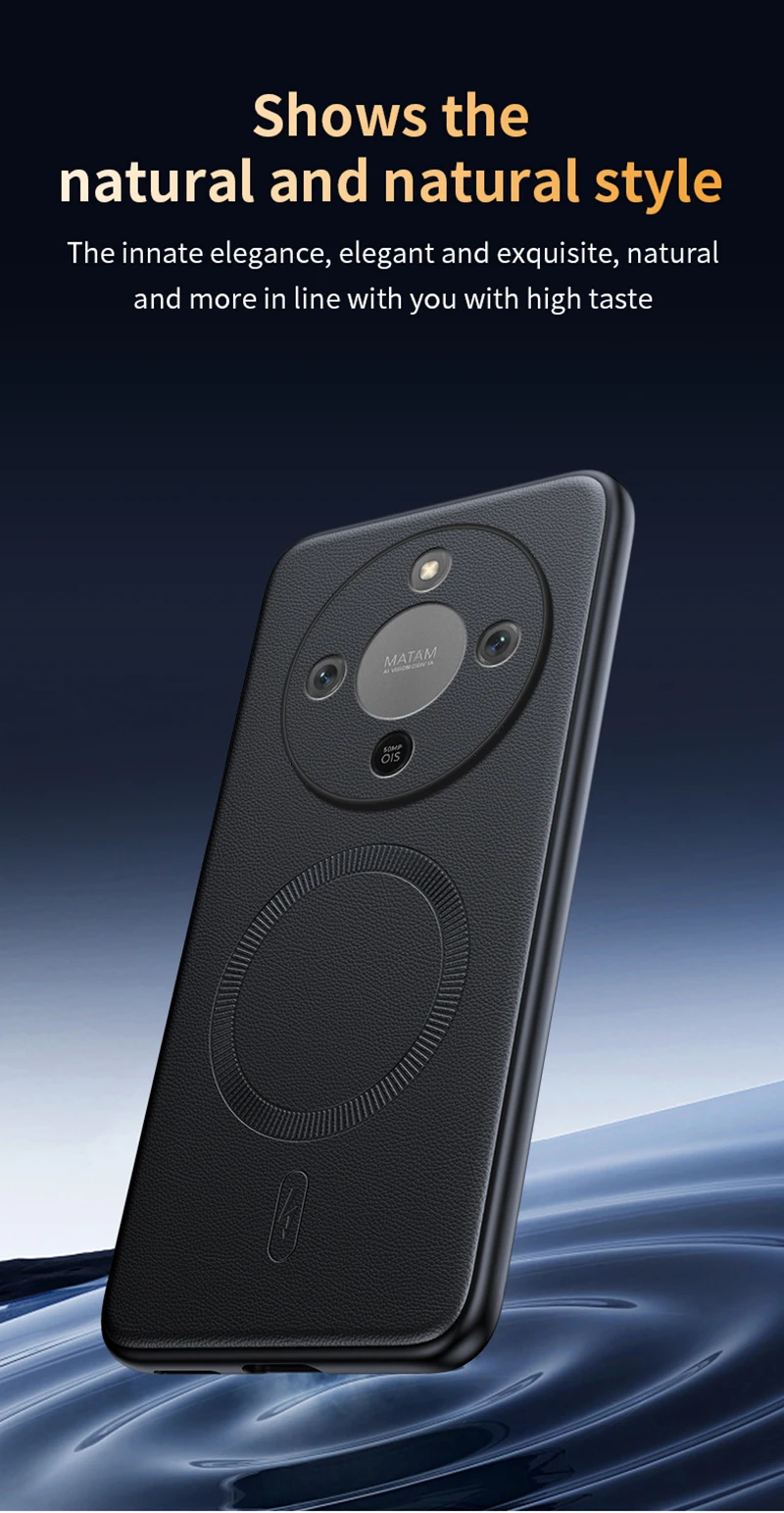 Für Honor X70 Fall Magnetische Leder Schild Abdeckung Für Honor X70 Anti-Fingerprint Nicht-Slip PC + TPU – Detail 13