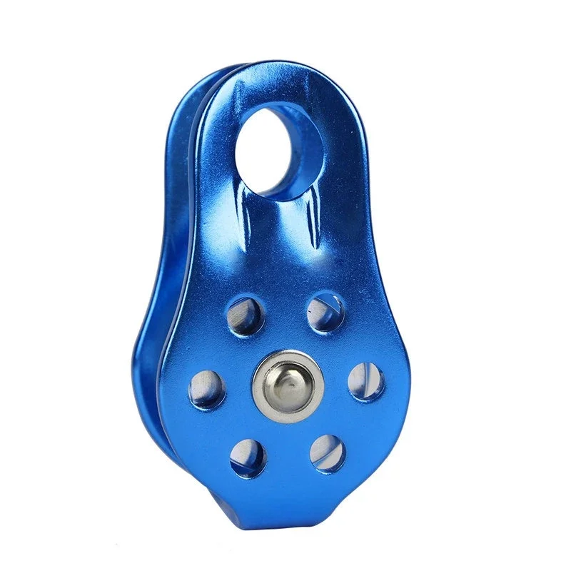 

Rock Climbing Pulley Fixed Sideplate Sheave Pulley High Altitud Traverse Gear Aluminum Alloy Pulley Outdoor Survival Tool