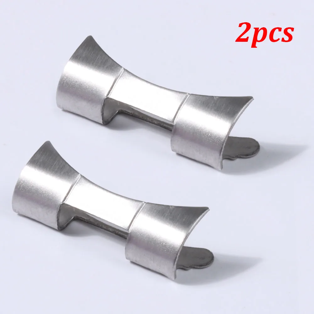 Curved End Link Stainless Steel Watch Band Adapter (2-Pack)