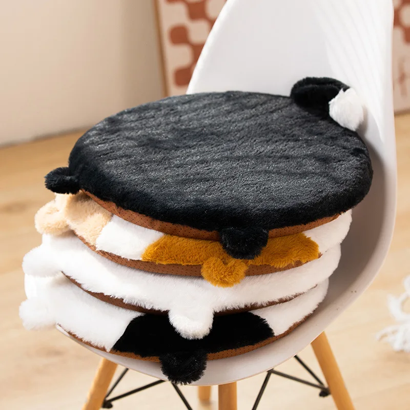 Cartoon Memory Cotton Round Seat Mat Bay Window Balcony Tatami Floor Butt Mat Dorm Office Bench Mat