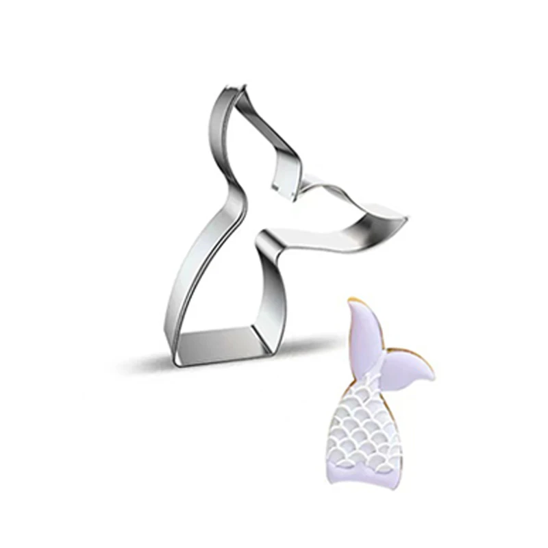 Cookie Cutter Baking Mold 3pcs Seahorse Starfish Seashells Mermaid Tail