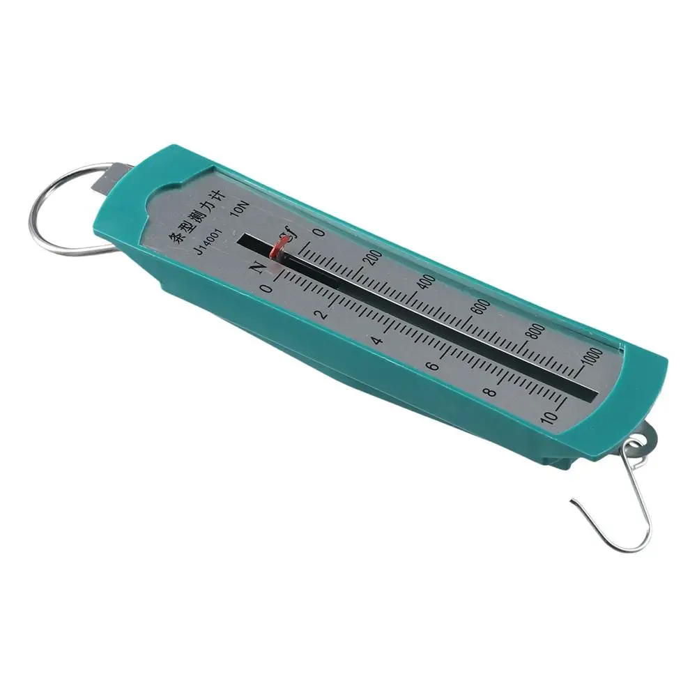 Pull-Type Force Meter Spring Scale Green 10N Trigger Pull Gauge Bar Physics Mechanical Experiment Measuring Instrument