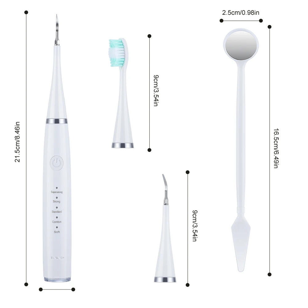 Electric Sonic Dental Scaler Calculus Remover Teeth Cleaner Dental Cleaning Teeth Whitening Toothbrush Tartar Remover Oral Care images - 6