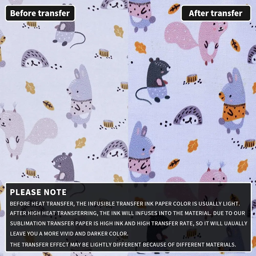 WOWOCUT 크리스마스 불융성 전사 잉크 시트, 열 전사, 머그 코스터 셔츠 귀걸이, 승화 잉크 시트, 12 인치 x 12 인치