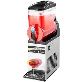 Succebuy 15L Commercial Frozen Drink Maker Single Tank Slushy Machine,Slushie Maker for Home Party Restaurants Cafe Bars 1