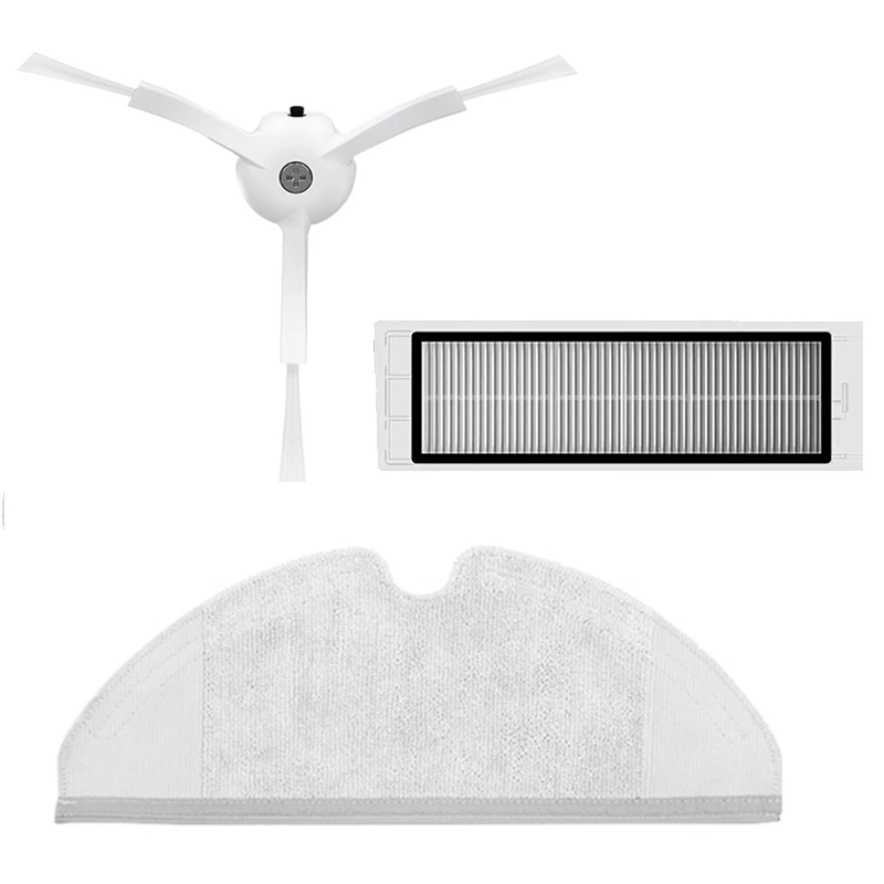 

Детали для робота-пылесоса Xiaomi Roborock S5 Max S6 Maxv S50 S51, фильтр НЕРА, боковая щетка, бак для воды, тряпка