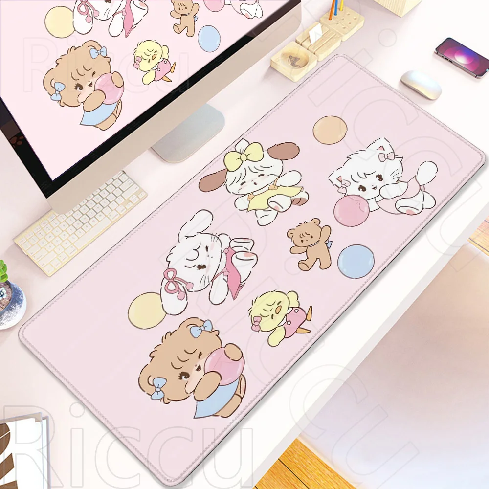 Enhanced Product Title:  
Kawaii Cartoon Desk Mat - Cute XXL Gaming Mouse and Keyboard Pad