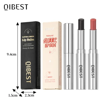 QIBEST Natural Sheer Lip Balm Moisturizing Honey Lipstick Tinted Lip Plumping Balm Smooth Enhancing Natural Color Lip Care 5