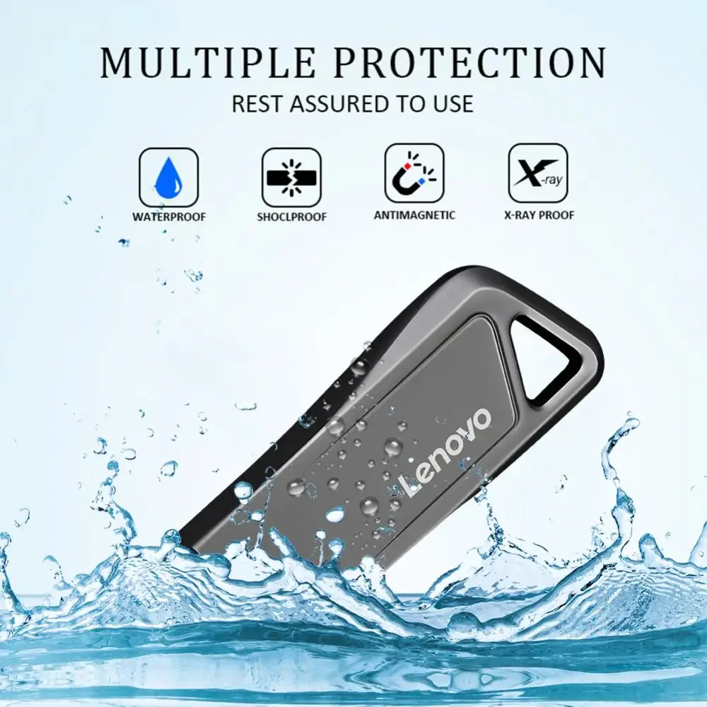 2024 NEW Lenovo 2TB Pen Drive USB 3.0 Flash Drive 1TB Pendrive Flash Disk Mini Key Memoría Stick For Android/PC Business Gift